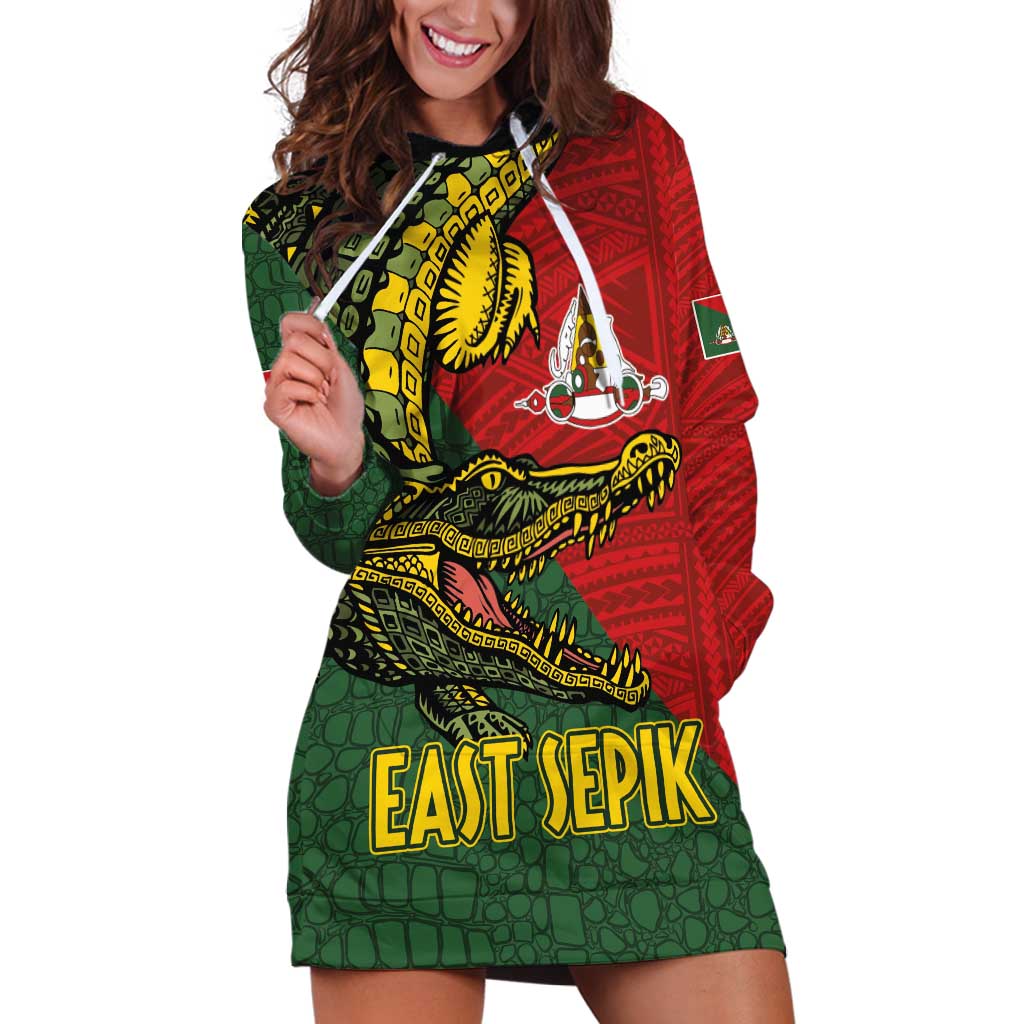 Sepik River Crocodile & Arts Festival Melanesian Pattern Hoodie Dress