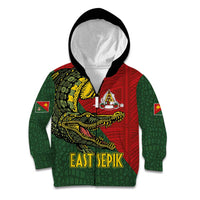Sepik River Crocodile & Arts Festival Melanesian Pattern Kid Hoodie