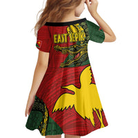 Sepik River Crocodile & Arts Festival Melanesian Pattern Kid Short Sleeve Dress