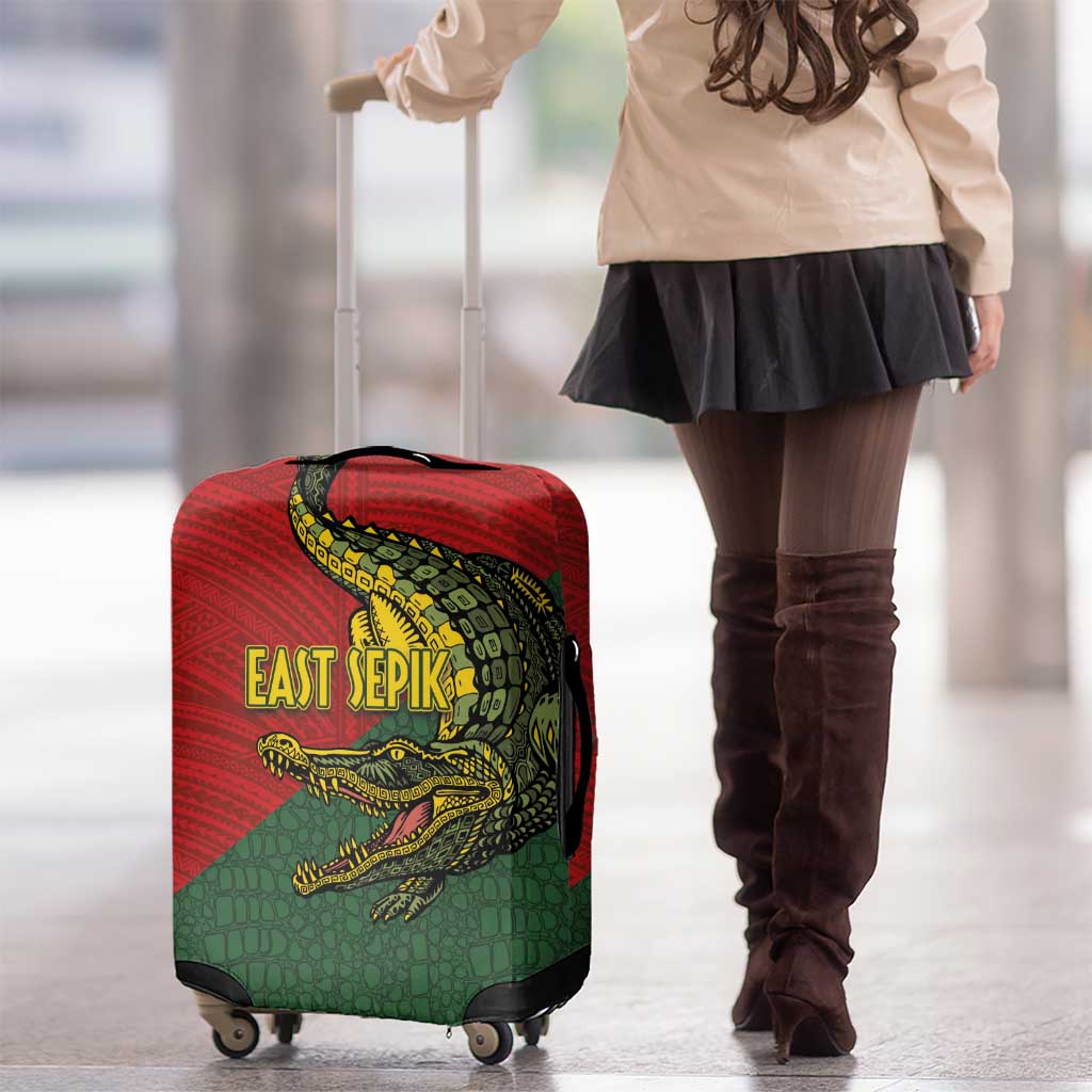 Sepik River Crocodile & Arts Festival Melanesian Pattern Luggage Cover