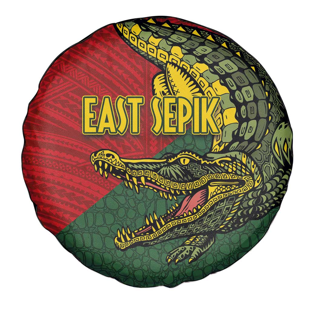 Sepik River Crocodile & Arts Festival Melanesian Pattern Spare Tire Cover