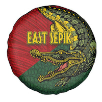 Sepik River Crocodile & Arts Festival Melanesian Pattern Spare Tire Cover