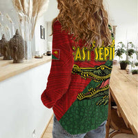 Sepik River Crocodile & Arts Festival Melanesian Pattern Women Casual Shirt