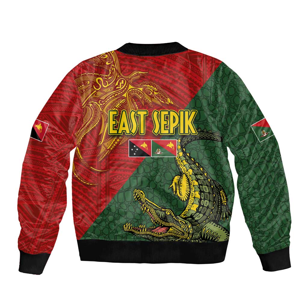 Sepik River Crocodile & Arts Festival Bomber Jacket Bird-of-paradise Melanesian Tattoo