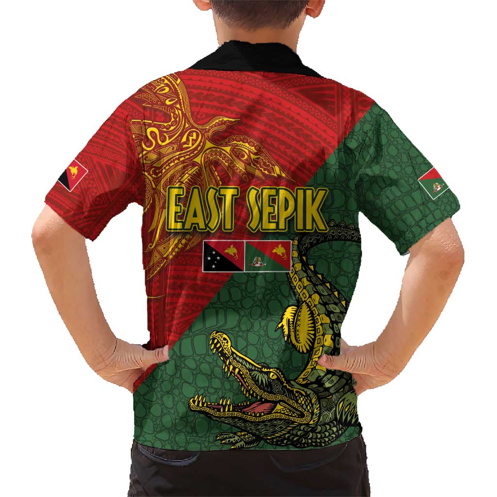 Sepik River Crocodile & Arts Festival Family Matching Short Sleeve Bodycon Dress and Hawaiian Shirt Bird-of-paradise Melanesian Tattoo LT03 - Polynesian Pride