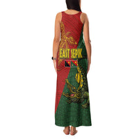 Sepik River Crocodile & Arts Festival Family Matching Tank Maxi Dress and Hawaiian Shirt Bird-of-paradise Melanesian Tattoo