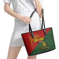 Sepik River Crocodile & Arts Festival Leather Tote Bag Bird-of-paradise Melanesian Tattoo LT03 - Polynesian Pride