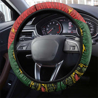 Sepik River Crocodile & Arts Festival Steering Wheel Cover Bird-of-paradise Melanesian Tattoo