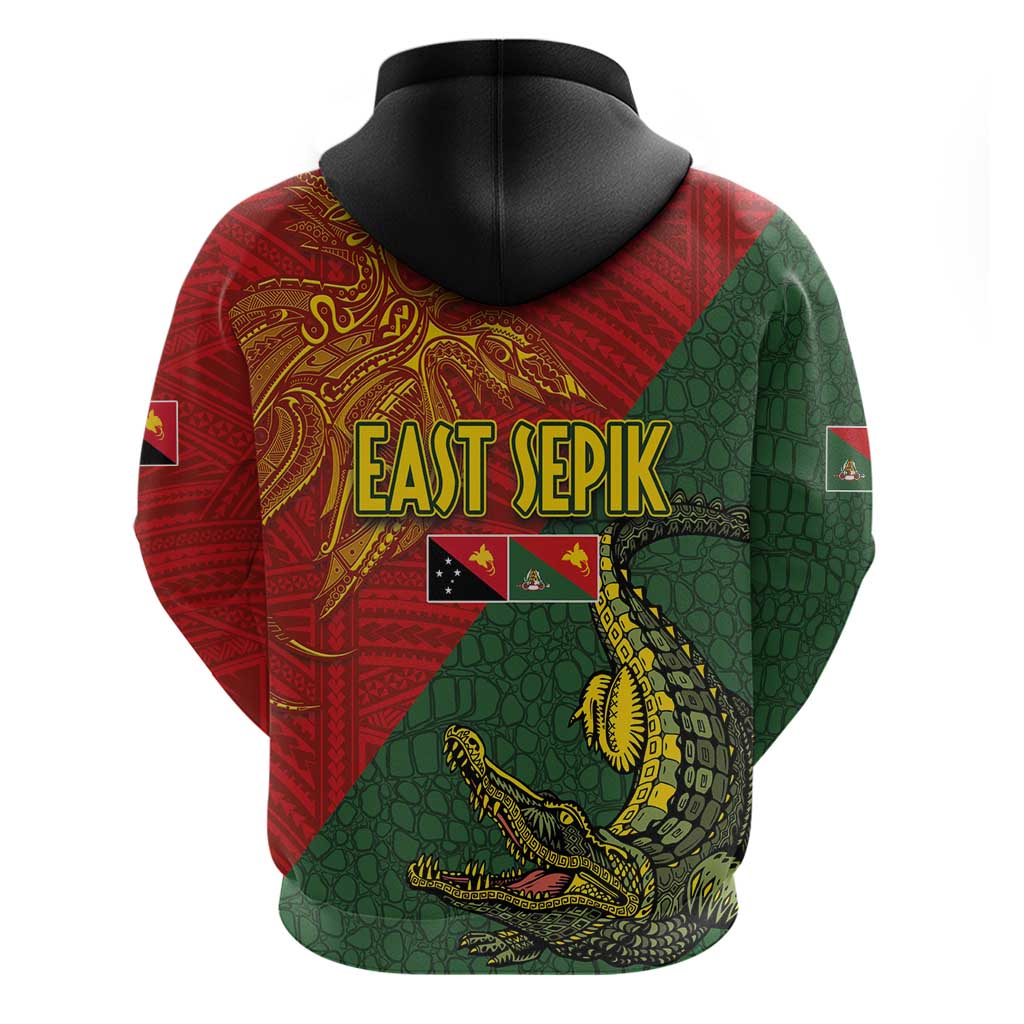 Sepik River Crocodile & Arts Festival Zip Hoodie Bird-of-paradise Melanesian Tattoo LT03 - Polynesian Pride