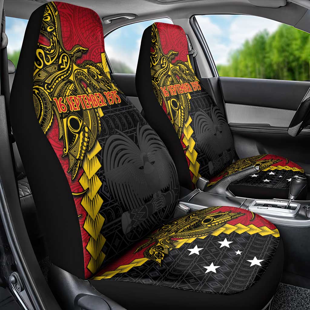 Papua New Guinea Independence Day Car Seat Cover Bird-of-paradise Melanesian Tattoo