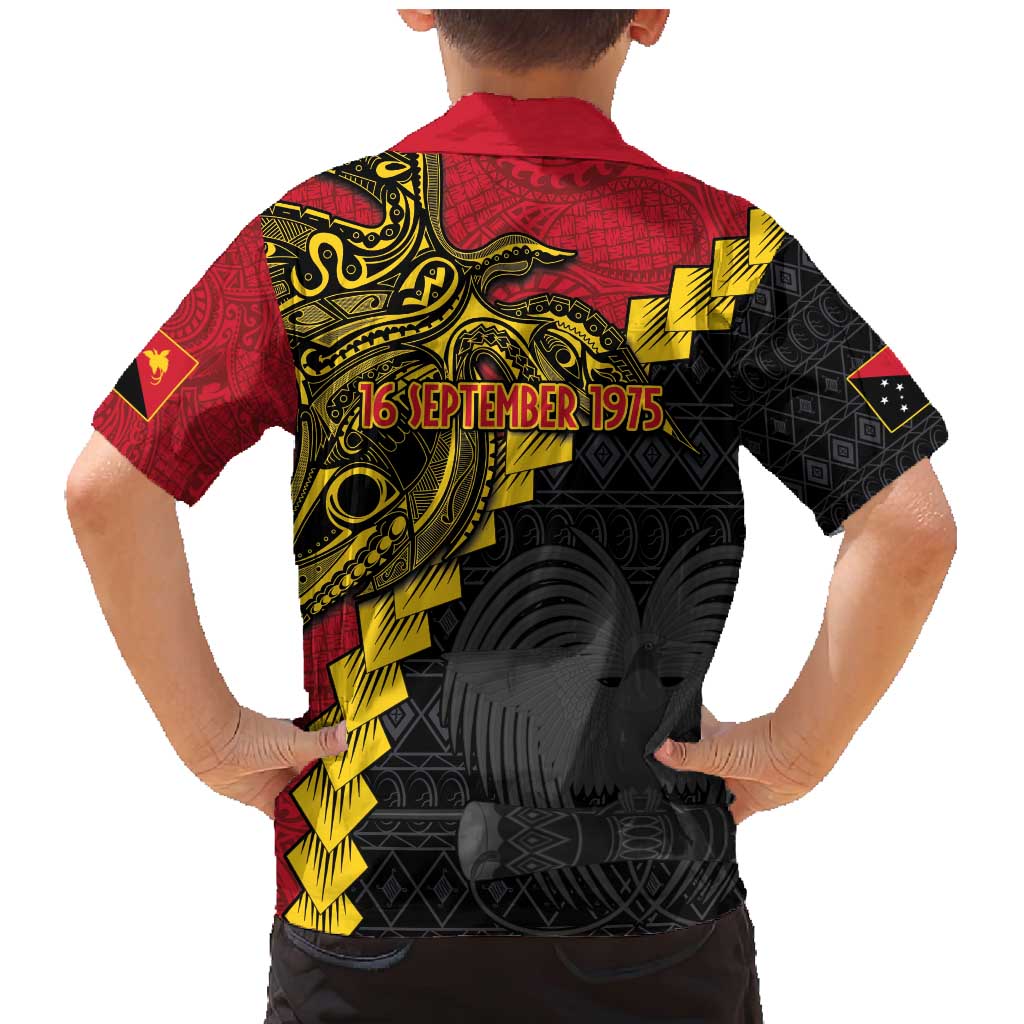 Papua New Guinea Independence Day Family Matching Mermaid Dress and Hawaiian Shirt Bird-of-paradise Melanesian Tattoo