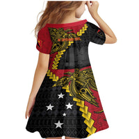Papua New Guinea Independence Day Family Matching Mermaid Dress and Hawaiian Shirt Bird-of-paradise Melanesian Tattoo