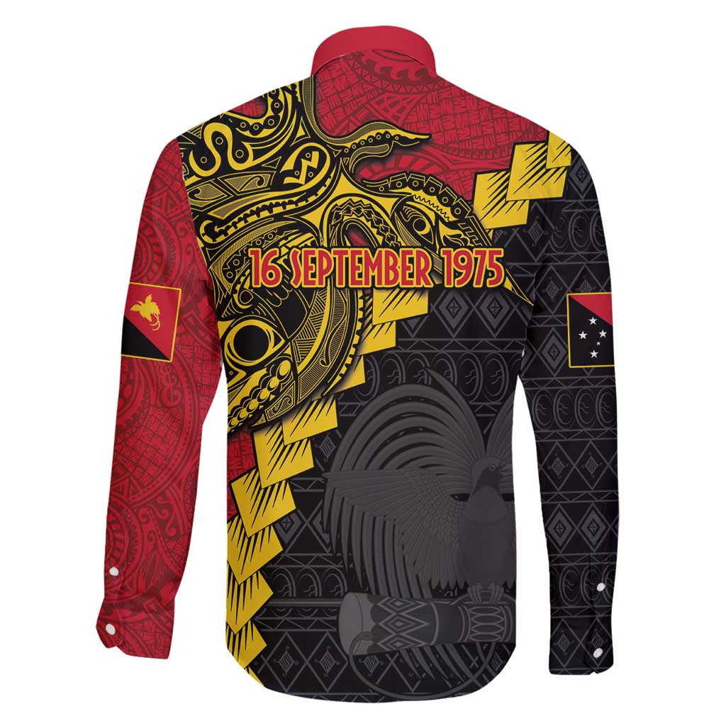 Papua New Guinea Independence Day Family Matching Tank Maxi Dress and Hawaiian Shirt Bird-of-paradise Melanesian Tattoo