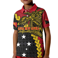 Papua New Guinea Independence Day Kid Polo Shirt Bird-of-paradise Melanesian Tattoo