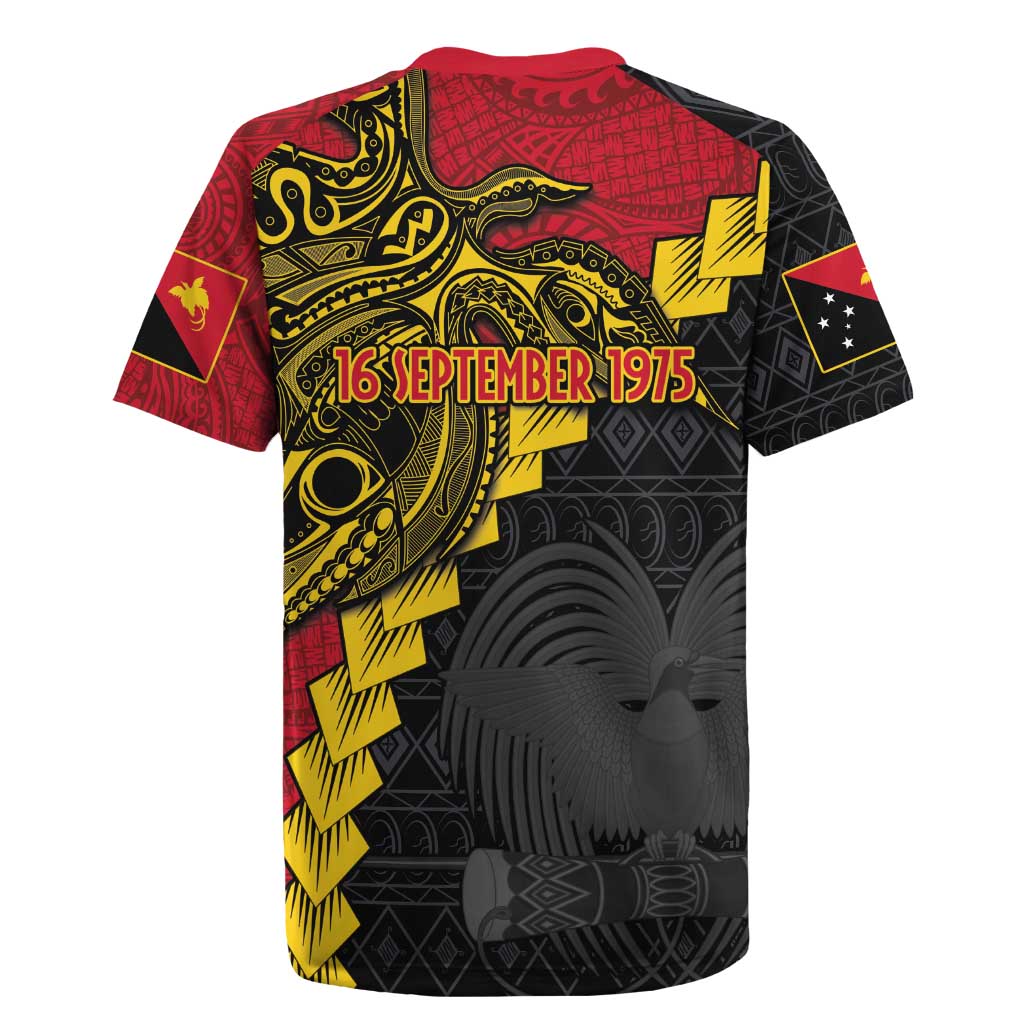 Papua New Guinea Independence Day Rugby Jersey Bird-of-paradise Melanesian Tattoo