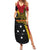 Papua New Guinea Independence Day Summer Maxi Dress Bird-of-paradise Melanesian Tattoo