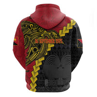 Papua New Guinea Independence Day Zip Hoodie Bird-of-paradise Melanesian Tattoo