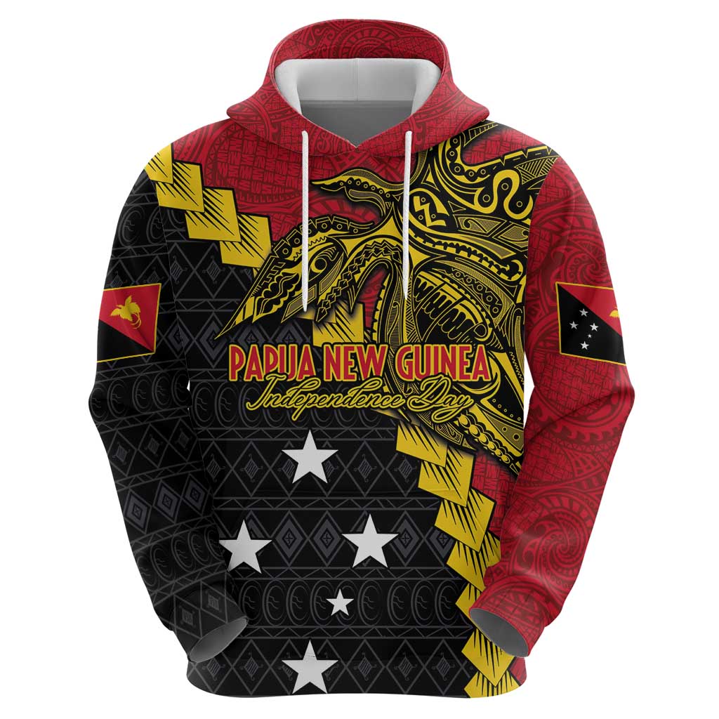 Papua New Guinea Independence Day Zip Hoodie Bird-of-paradise Melanesian Tattoo