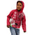 Polynesian Fiji Kid Hoodie Shark and Hibiscus Tapa Pattern Red Version LT03 - Polynesian Pride