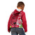 Polynesian Fiji Kid Hoodie Shark and Hibiscus Tapa Pattern Red Version LT03 - Polynesian Pride