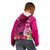 Polynesian Fiji Kid Hoodie Shark and Hibiscus Tapa Pattern Purple Version LT03 - Polynesian Pride