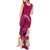 Custom Polynesian Fiji Tank Maxi Dress Shark and Hibiscus Tapa Pattern Purple Version LT03 - Polynesian Pride