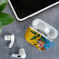 Malampa Fiji Day AirPods Case Tapa and Melanesian Patterns with Coat of Arms LT03 - Polynesian Pride