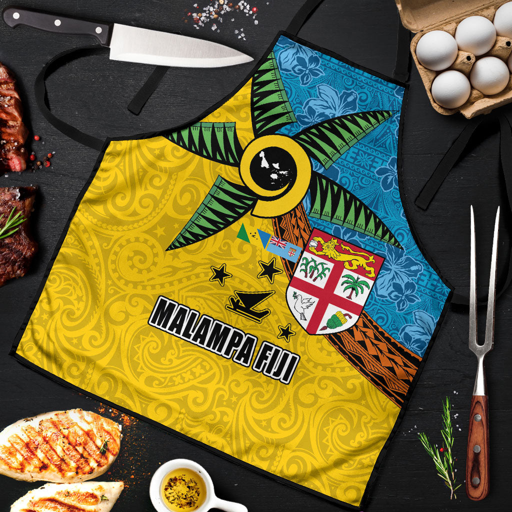 Malampa Fiji Day Apron Tapa and Melanesian Patterns with Coat of Arms LT03 Multicolor - Polynesian Pride