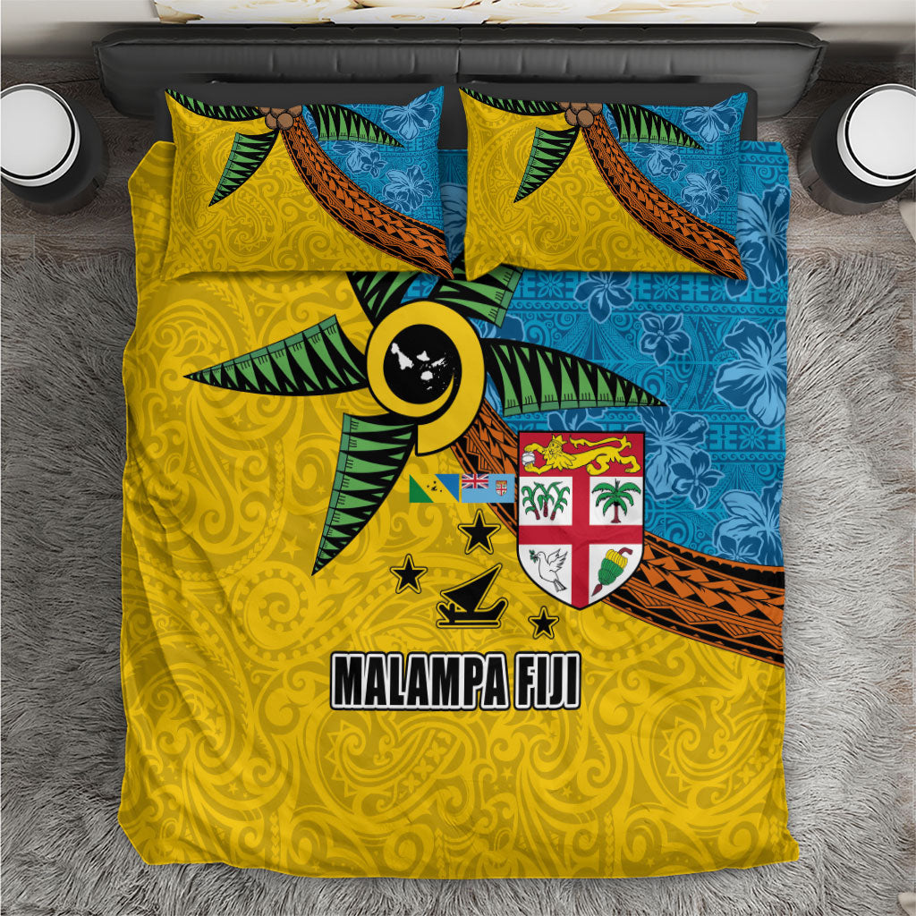 Malampa Fiji Day Bedding Set Tapa and Melanesian Patterns with Coat of Arms LT03 Multicolor - Polynesian Pride