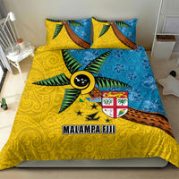 Malampa Fiji Day Bedding Set Tapa and Melanesian Patterns with Coat of Arms LT03 - Polynesian Pride