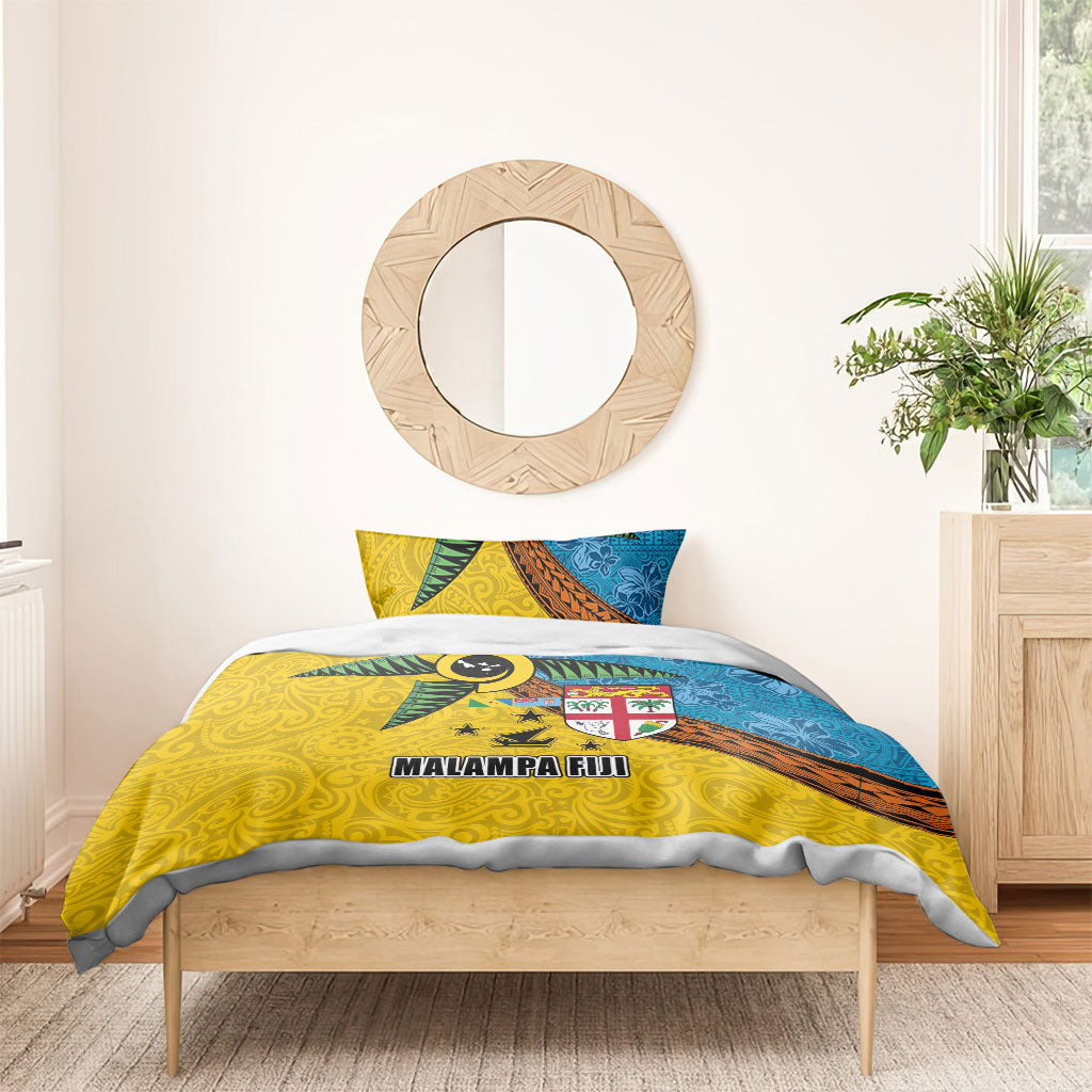 Malampa Fiji Day Bedding Set Tapa and Melanesian Patterns with Coat of Arms LT03 - Polynesian Pride