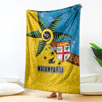 Malampa Fiji Day Blanket Tapa and Melanesian Patterns with Coat of Arms LT03 - Polynesian Pride