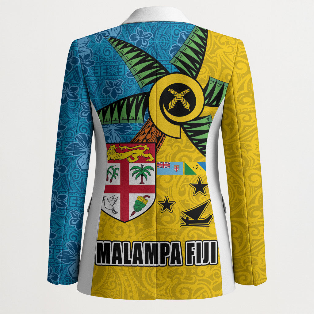 Malampa Fiji Day Blazer Tapa and Melanesian Patterns with Coat of Arms LT03 - Polynesian Pride