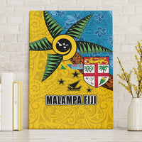 Malampa Fiji Day Canvas Wall Art Tapa and Melanesian Patterns with Coat of Arms LT03 Without Frame Multicolor - Polynesian Pride