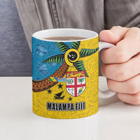 Malampa Fiji Day Ceramic Mug Tapa and Melanesian Patterns with Coat of Arms LT03 - Polynesian Pride