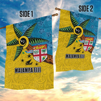 Malampa Fiji Day Garden Flag Tapa and Melanesian Patterns with Coat of Arms LT03 - Polynesian Pride