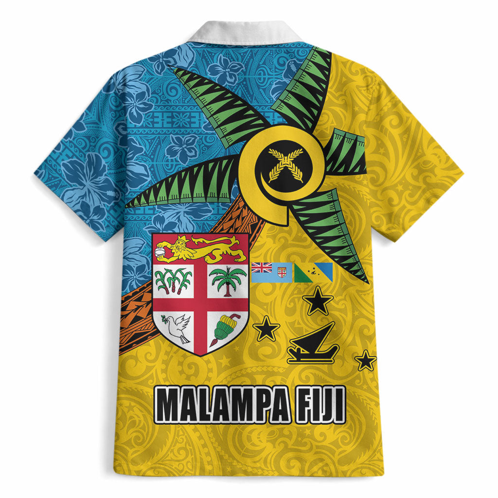 Malampa Fiji Day Hawaiian Shirt Tapa and Melanesian Patterns with Coat of Arms LT03 - Polynesian Pride