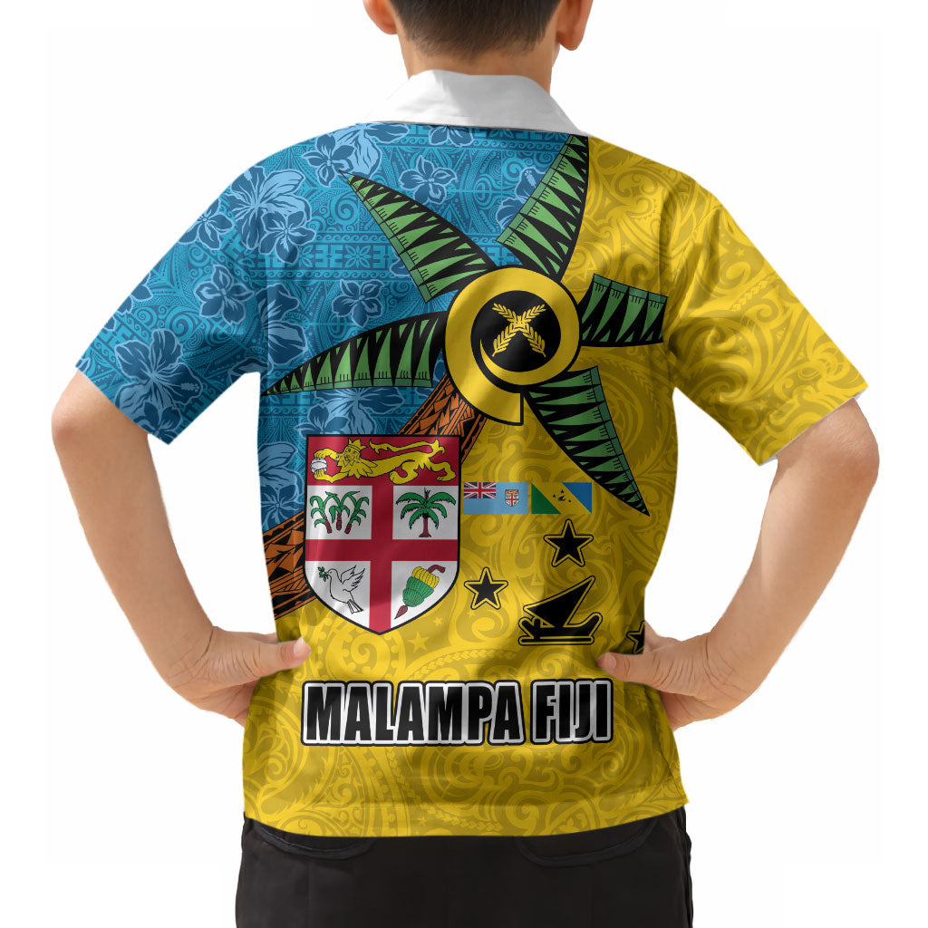 Malampa Fiji Day Hawaiian Shirt Tapa and Melanesian Patterns with Coat of Arms LT03 - Polynesian Pride