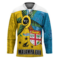 Malampa Fiji Day Hockey Jersey Tapa and Melanesian Patterns with Coat of Arms LT03 Unisex Multicolor - Polynesian Pride