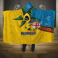 Malampa Fiji Day Hooded Blanket Tapa and Melanesian Patterns with Coat of Arms LT03 - Polynesian Pride