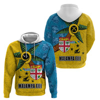 Malampa Fiji Day Hoodie Tapa and Melanesian Patterns with Coat of Arms LT03 - Polynesian Pride