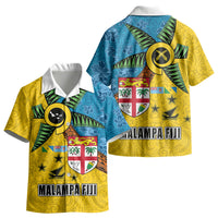 Malampa Fiji Day Kid Hawaiian Shirt Tapa and Melanesian Patterns with Coat of Arms LT03 - Polynesian Pride