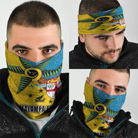 Malampa Fiji Day Neck Gaiter Tapa and Melanesian Patterns with Coat of Arms LT03 - Polynesian Pride