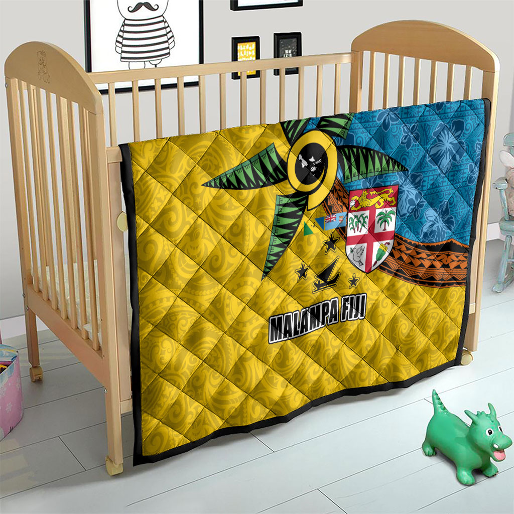 Malampa Fiji Day Quilt Tapa and Melanesian Patterns with Coat of Arms LT03 - Polynesian Pride