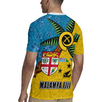 Malampa Fiji Day Rugby Jersey Tapa and Melanesian Patterns with Coat of Arms LT03 - Polynesian Pride