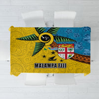 Malampa Fiji Day Tablecloth Tapa and Melanesian Patterns with Coat of Arms LT03 Multicolor - Polynesian Pride