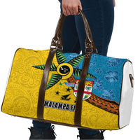 Malampa Fiji Day Travel Bag Tapa and Melanesian Patterns with Coat of Arms LT03 - Polynesian Pride