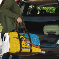 Malampa Fiji Day Travel Bag Tapa and Melanesian Patterns with Coat of Arms LT03 - Polynesian Pride