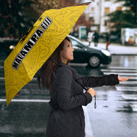 Malampa Fiji Day Umbrella Tapa and Melanesian Patterns with Coat of Arms LT03 - Polynesian Pride