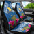 Custom Hawaii Lanai Island Car Seat Cover Hibiscus Turle and Map with Polynesian Spiral LT03 - Polynesian Pride